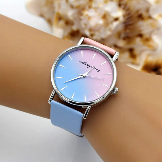 Minimalist Rainbow-Toned Women’s Watch