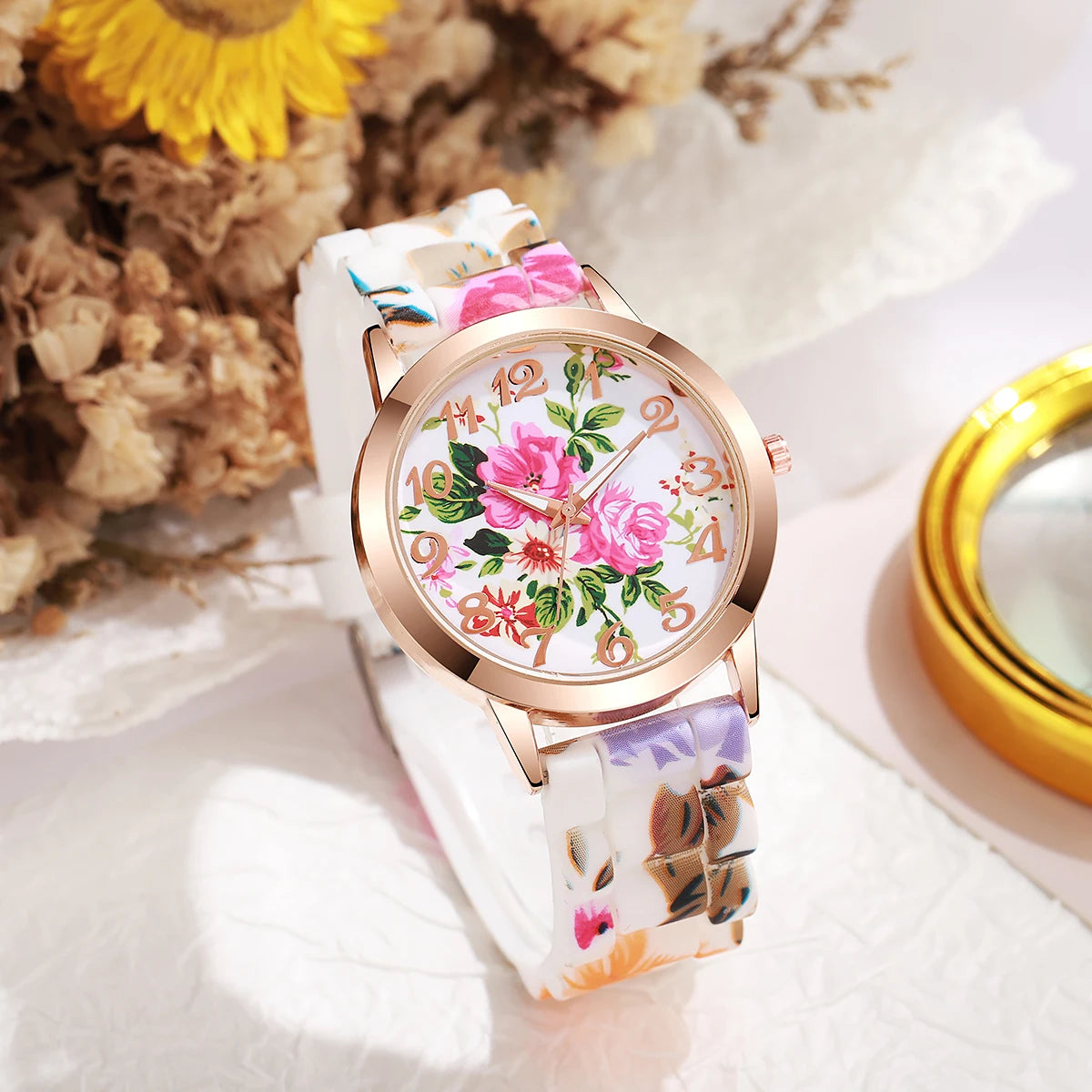 Nature’s Elegance: Floral Women’s Watch