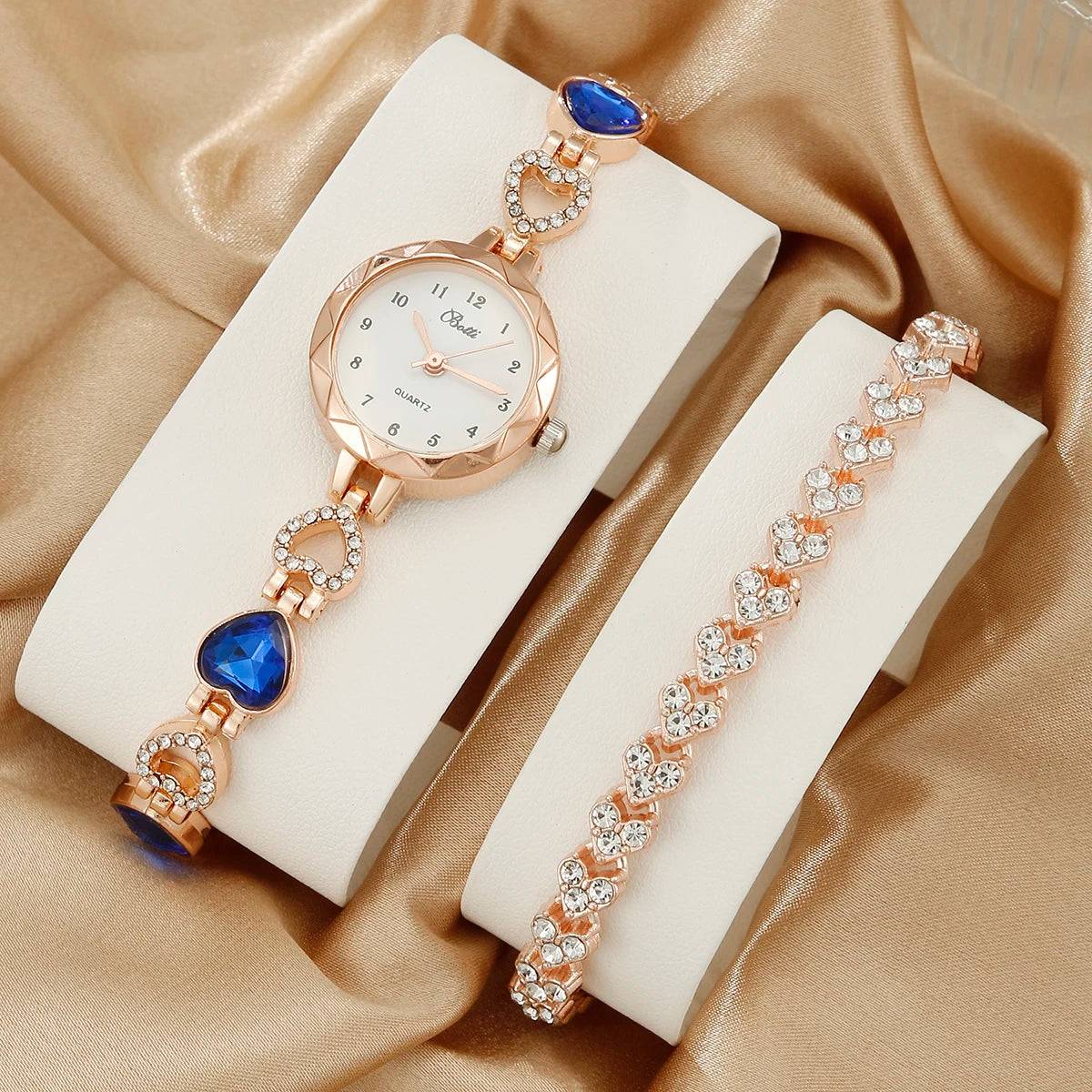 Timeless Radiance: Exquisite Women's Watch & Bracelet Set