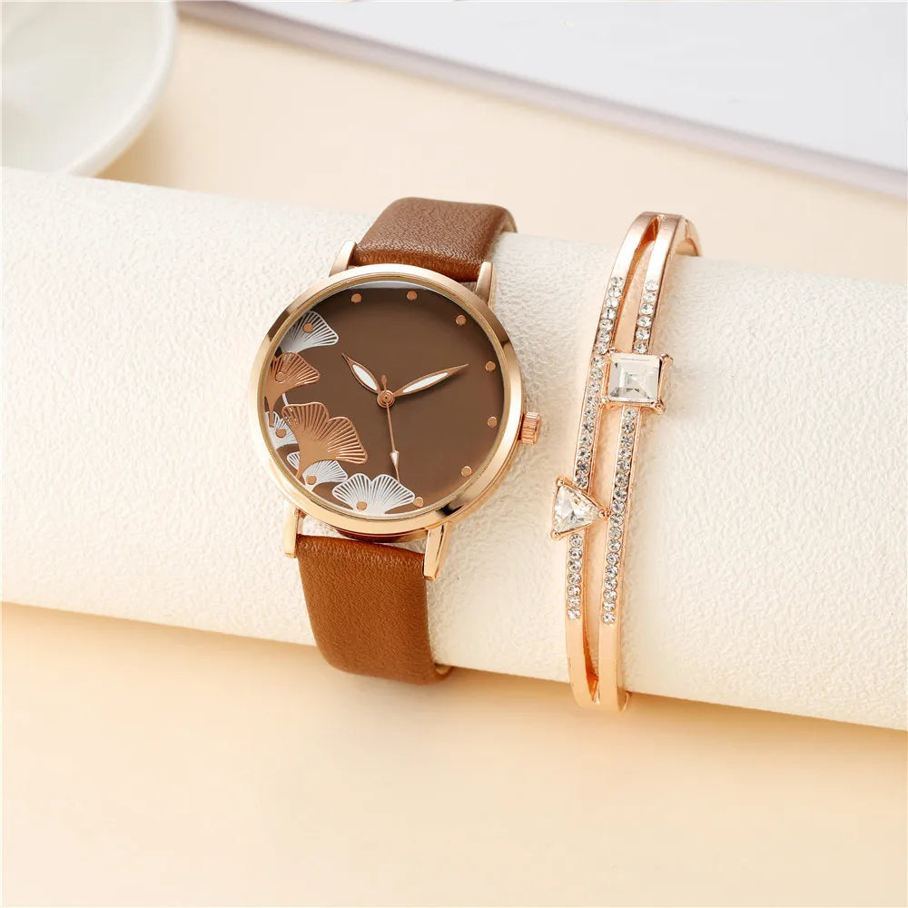 Elegant Nature-Inspired Women’s Watch