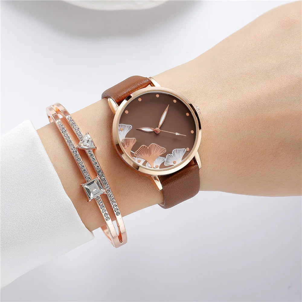 Elegant Nature-Inspired Women’s Watch