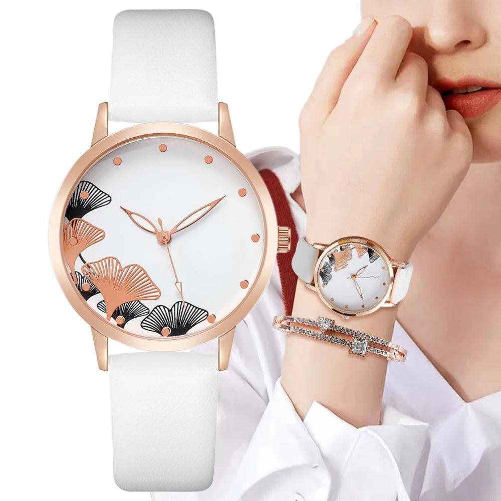 Elegant Nature-Inspired Women’s Watch