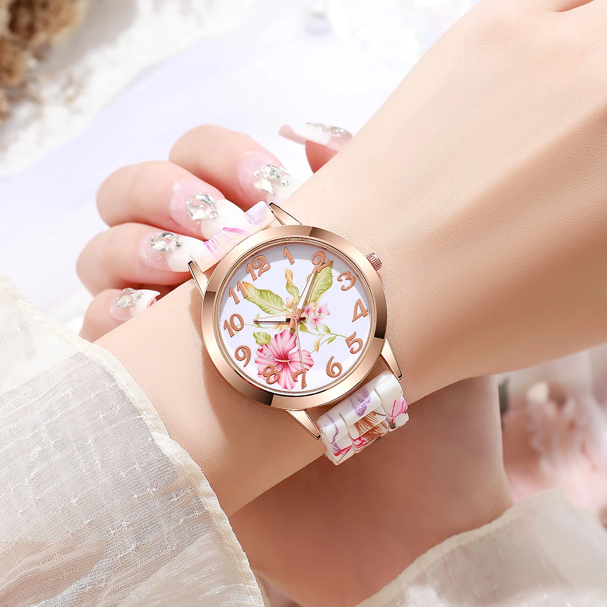 Nature’s Elegance: Floral Women’s Watch